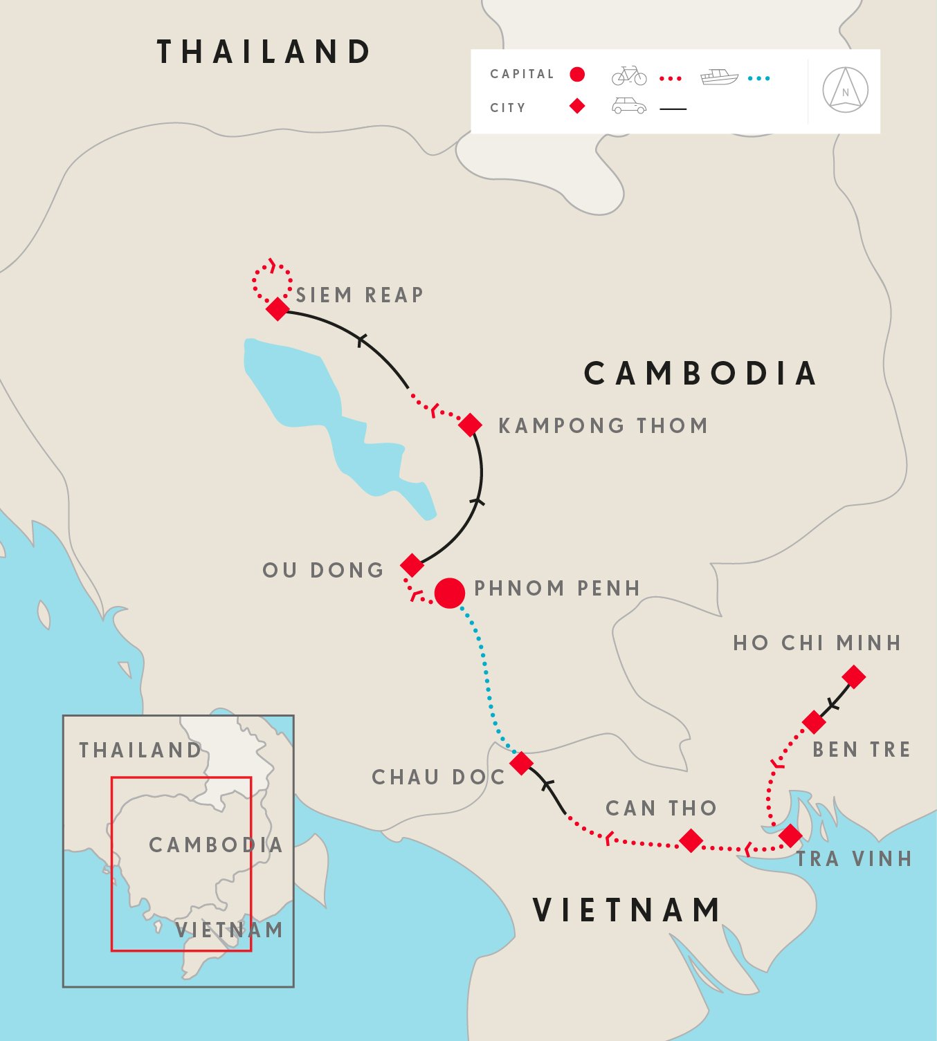 11-Day Saigon to Siem Reap Cycling Tour